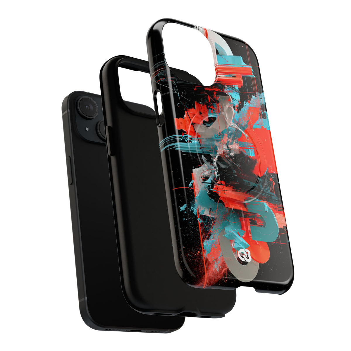 Fragmented Cyber Core · Tough 2.0 Magnetic Phone Case for iPhone · Black