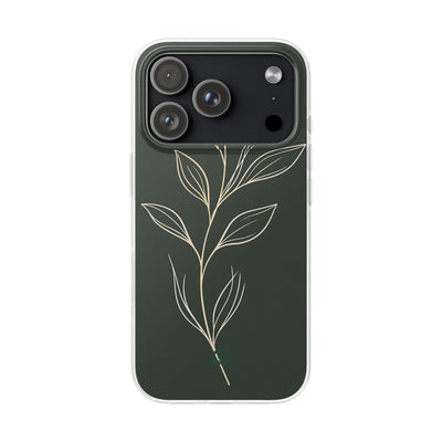 Green Lite Phone Case for iPhone - Deep Moss Willow