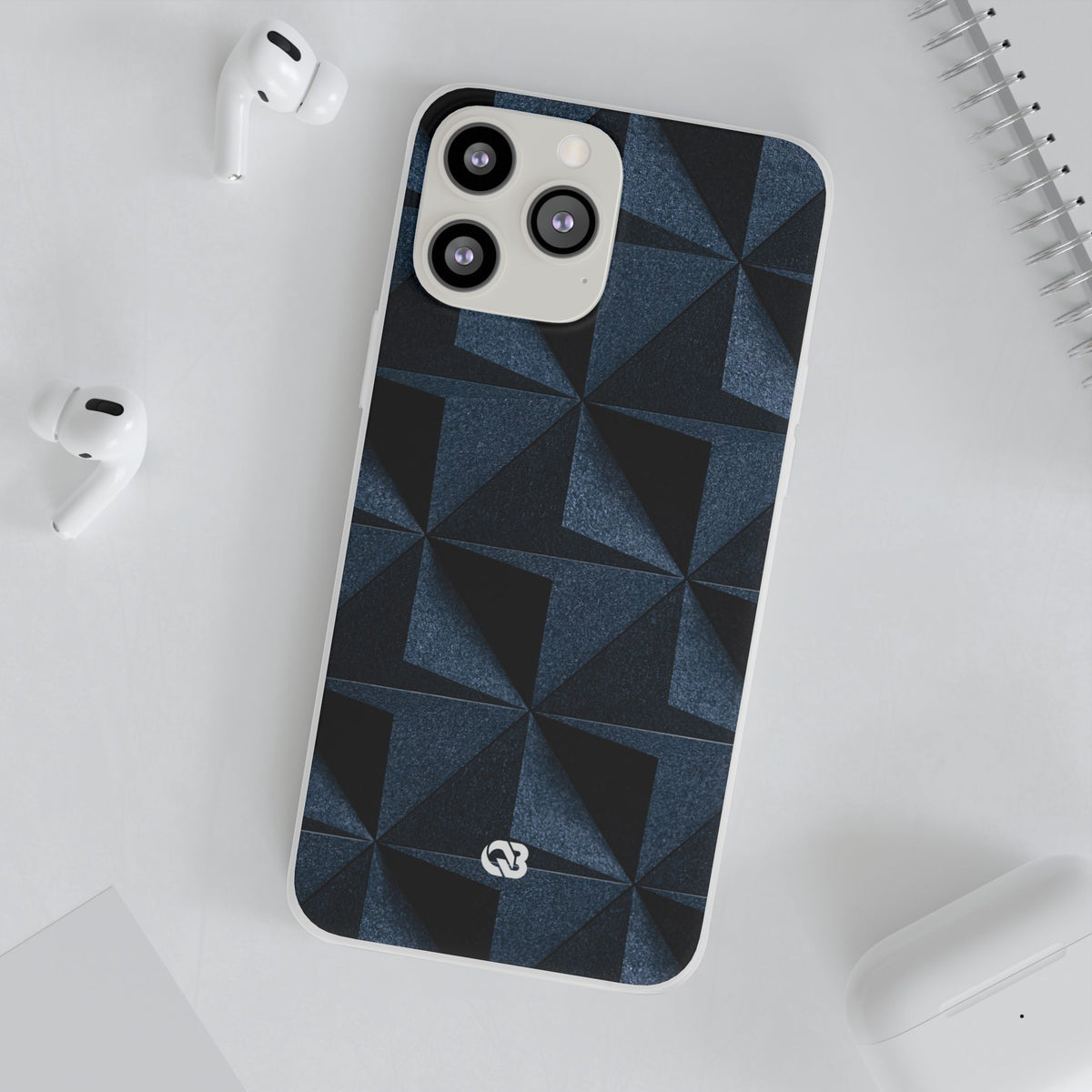 Faceted Slate · Lite Phone Case for iPhone ·  Blue