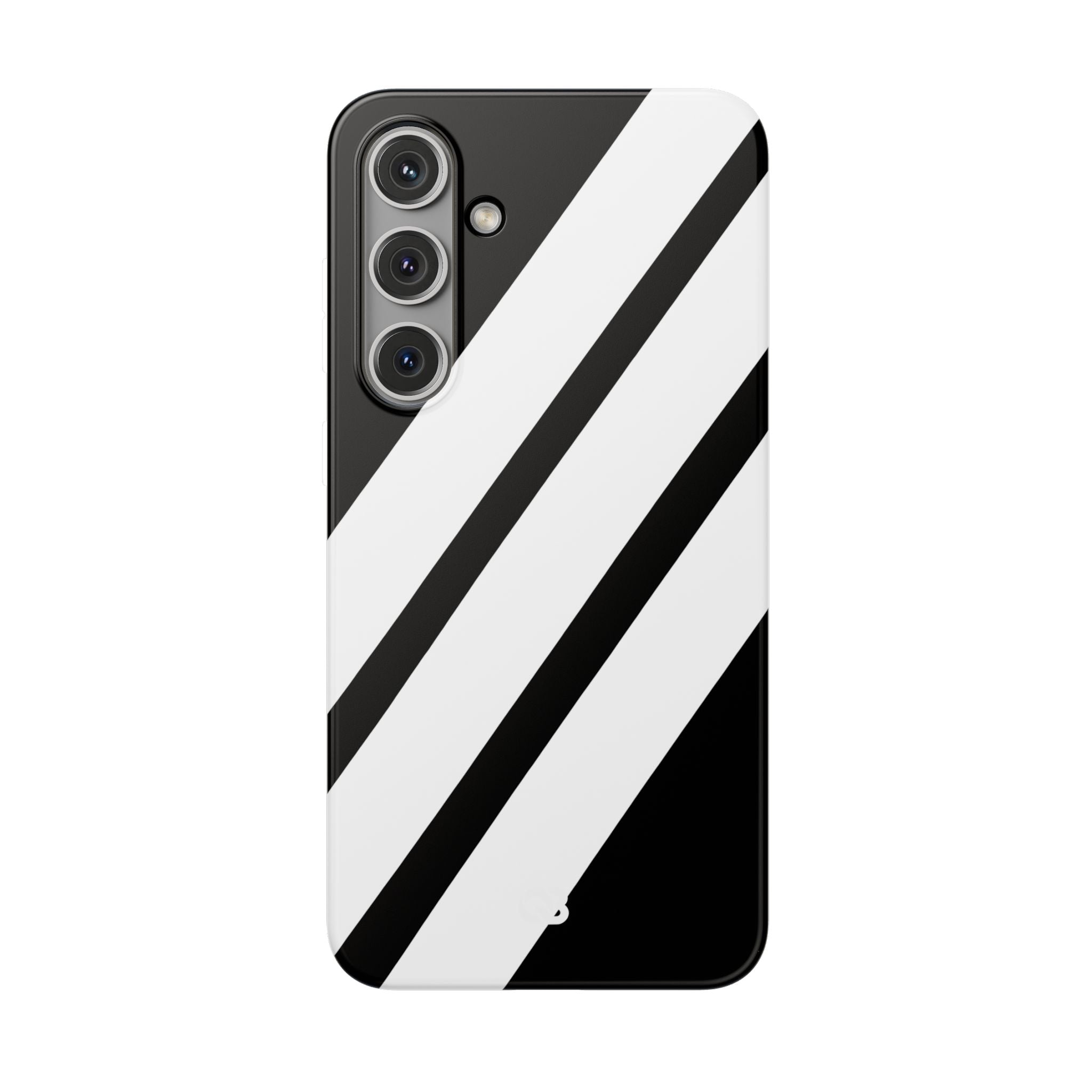 Obsidian White Bars · Soft Phone Case for Samsung