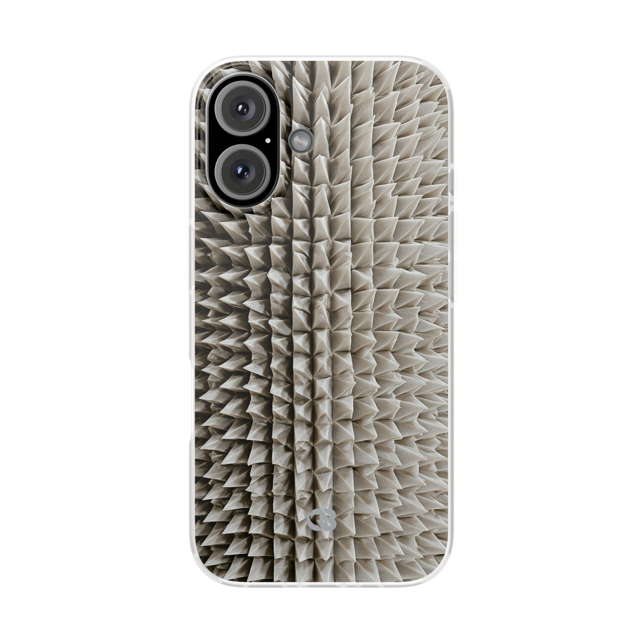 Beige Lite Phone Case for iPhone - Bone Spiked Grid