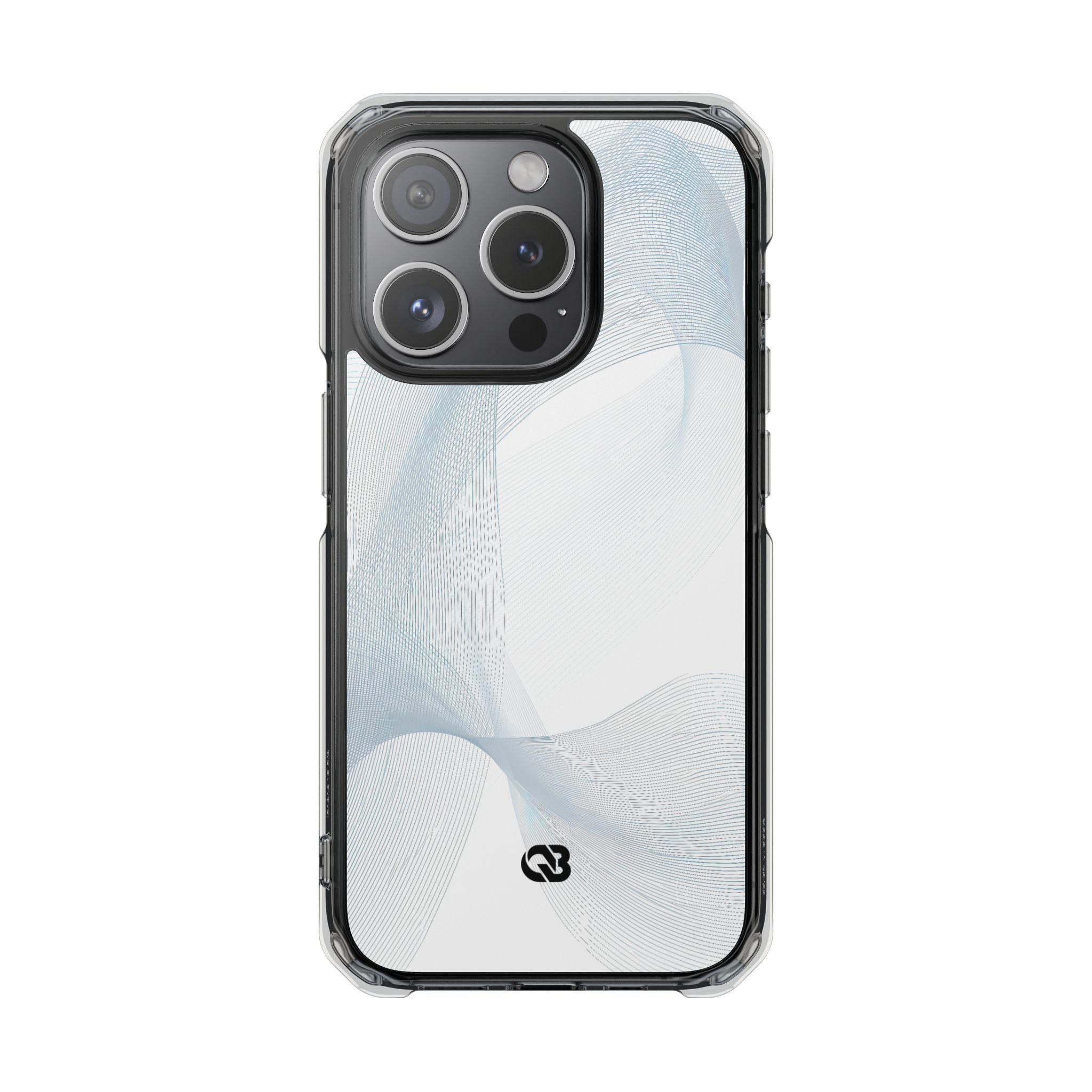 White Impact MagSafe Phone Case for iPhone - Arctic Line Current