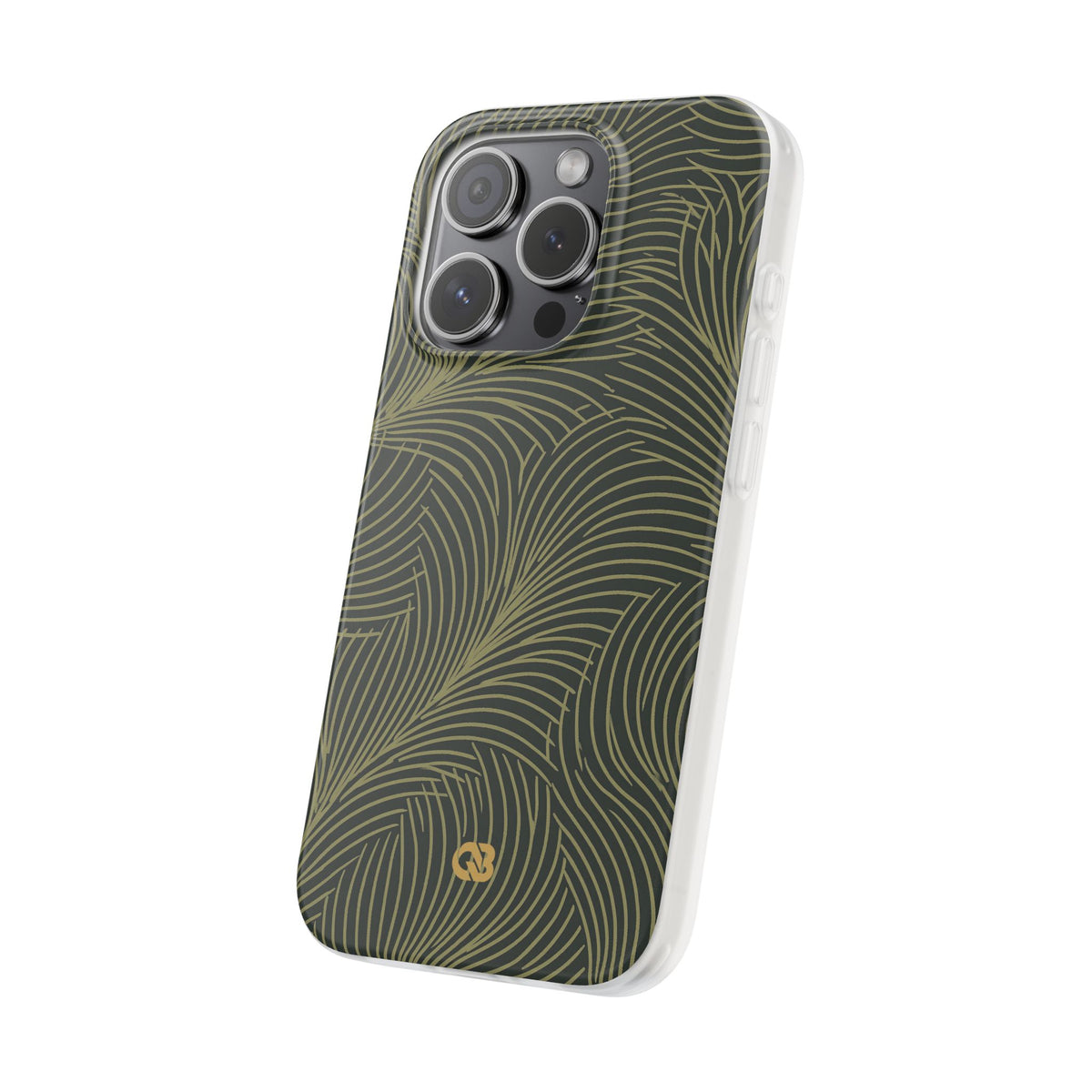 Midnight Palm Frond · Lite Phone Case for iPhone ·  Green