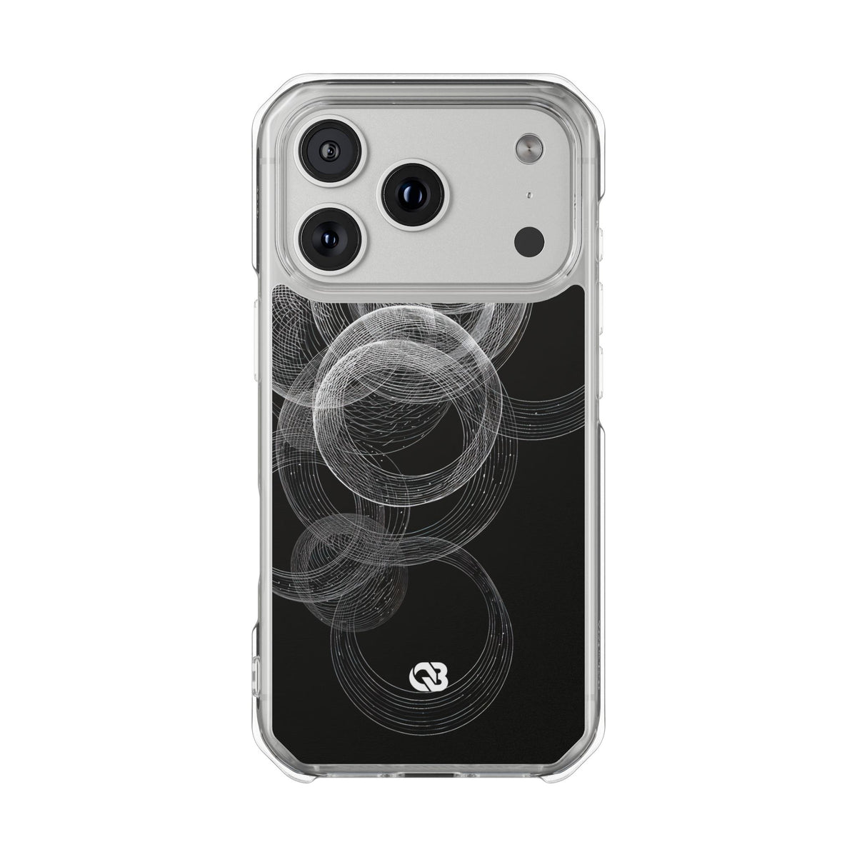 Orbital Resonance · Clear Impact Magnetic Phone Case for iPhone ·  Black