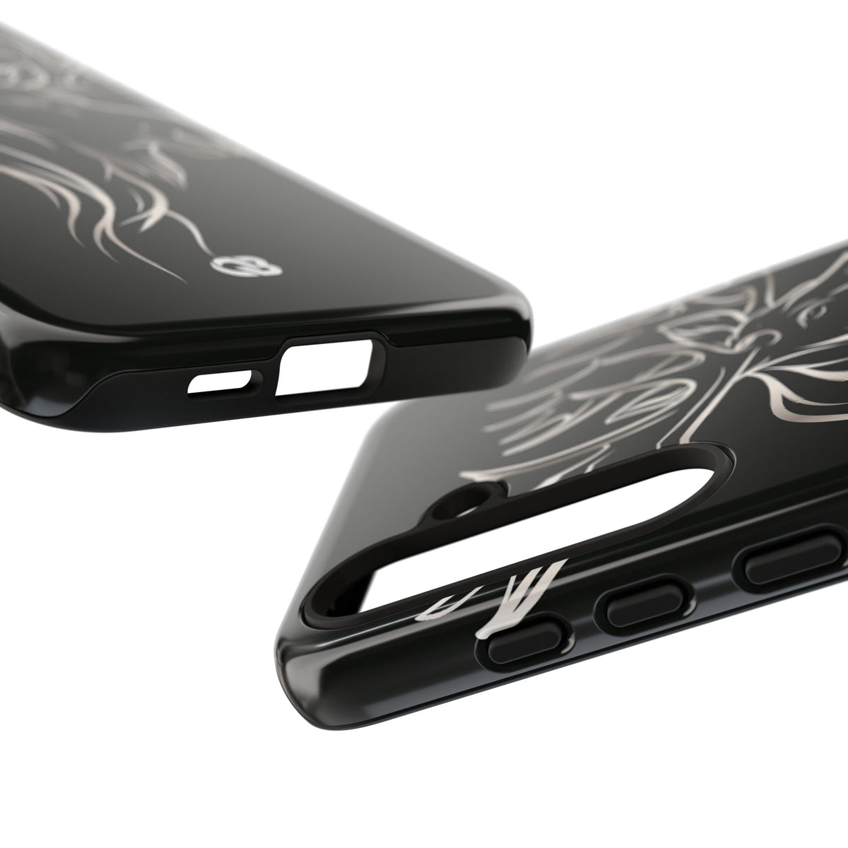Nordic Moose Contour · Tough Phone Case for Samsung · Black