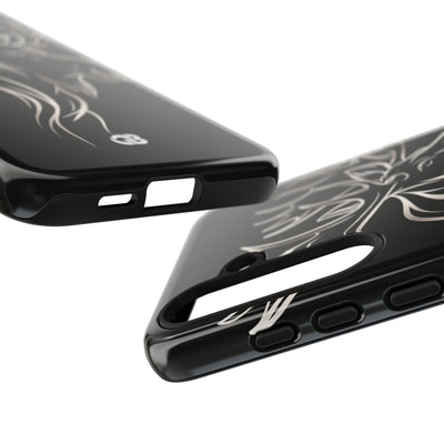 Nordic Moose Contour · Tough Phone Case for Samsung · Black