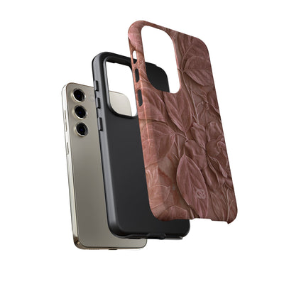 Blush Rose Relief · Tough Phone Case for Samsung · Pink