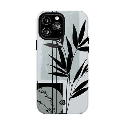 Zen Bamboo Silhouette · Tough 2.0 Magnetic Phone Case for iPhone · Green