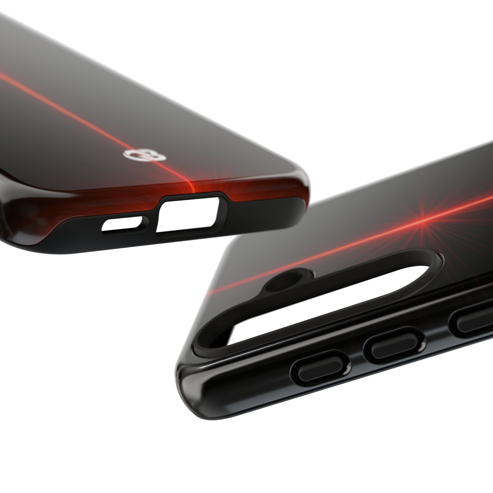Red Tough Phone Case for Samsung - Crimson Flare Vector