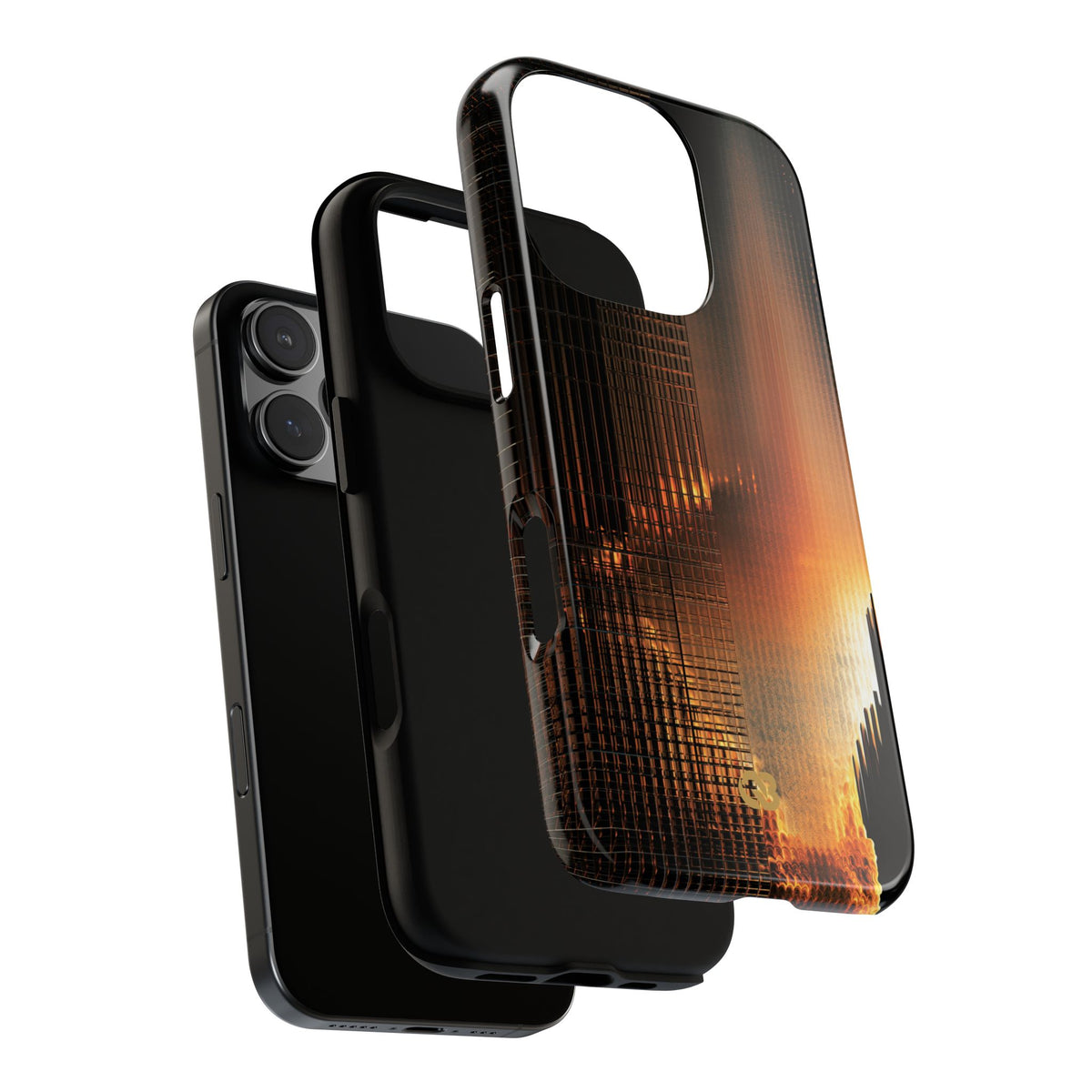 Luminous Grid · Tough Phone Case for iPhone · Black