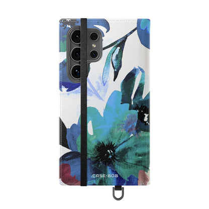 Blue Bloom - Samsung S24 Ultra Case - Wallet