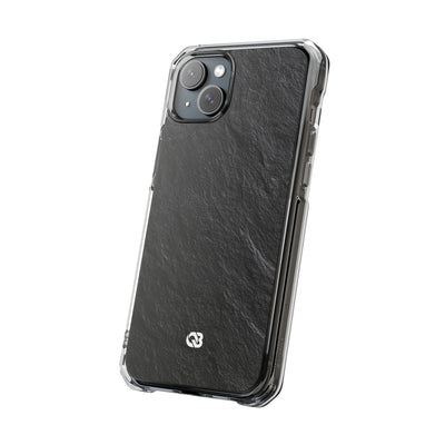 Black Impact MagSafe Phone Case for iPhone - Raw Obsidian Slate