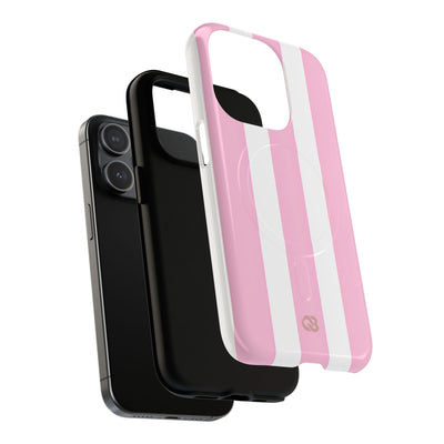 Soft Pink Stripe · Tough+ Magsafe