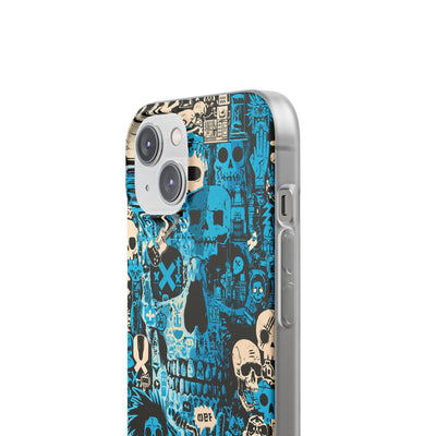 Electric Skull Graffiti · Lite Phone Case for iPhone ·  Blue
