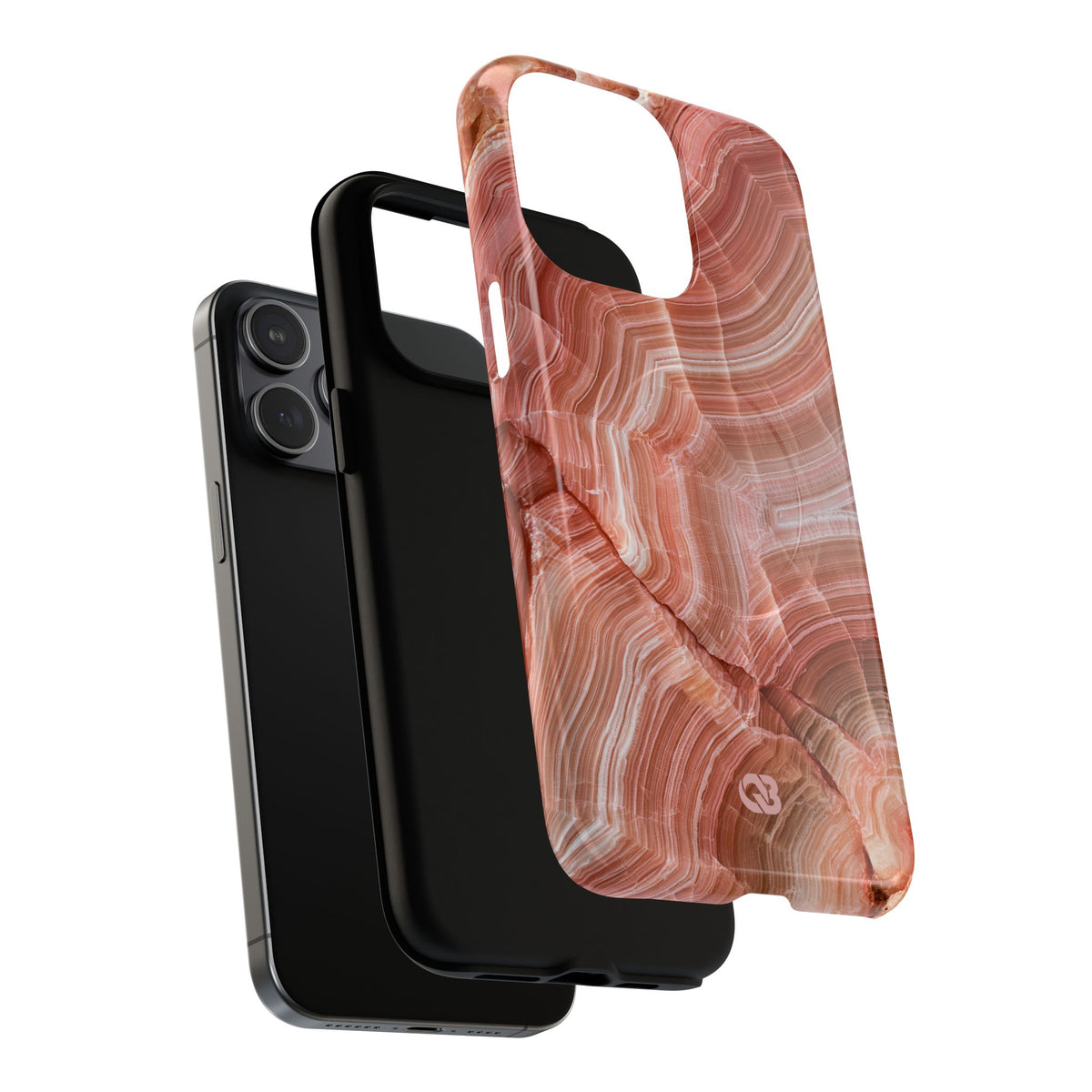 Blushing Rose Strata · Tough 2.0 Magnetic Phone Case for iPhone · Pink