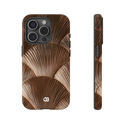 Rose Gilded Fan · Tough Phone Case for iPhone · Gold
