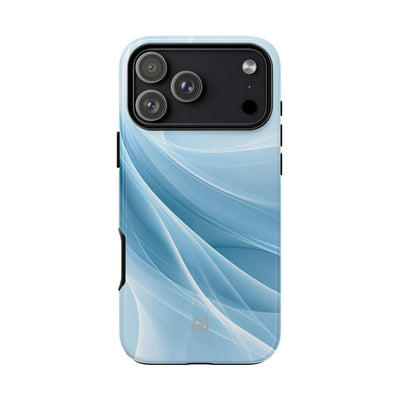 Blue Tough Phone Case for iPhone - Arctic Silk Drift