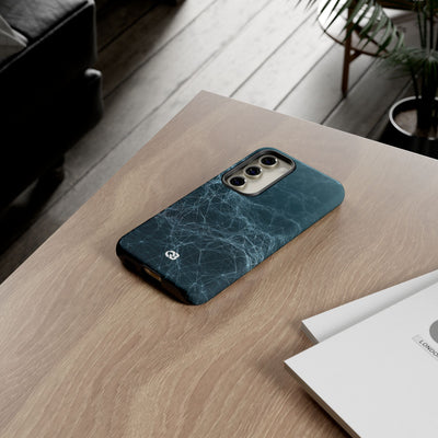 Teal Tough Phone Case for Samsung - Arctic Neural Mesh