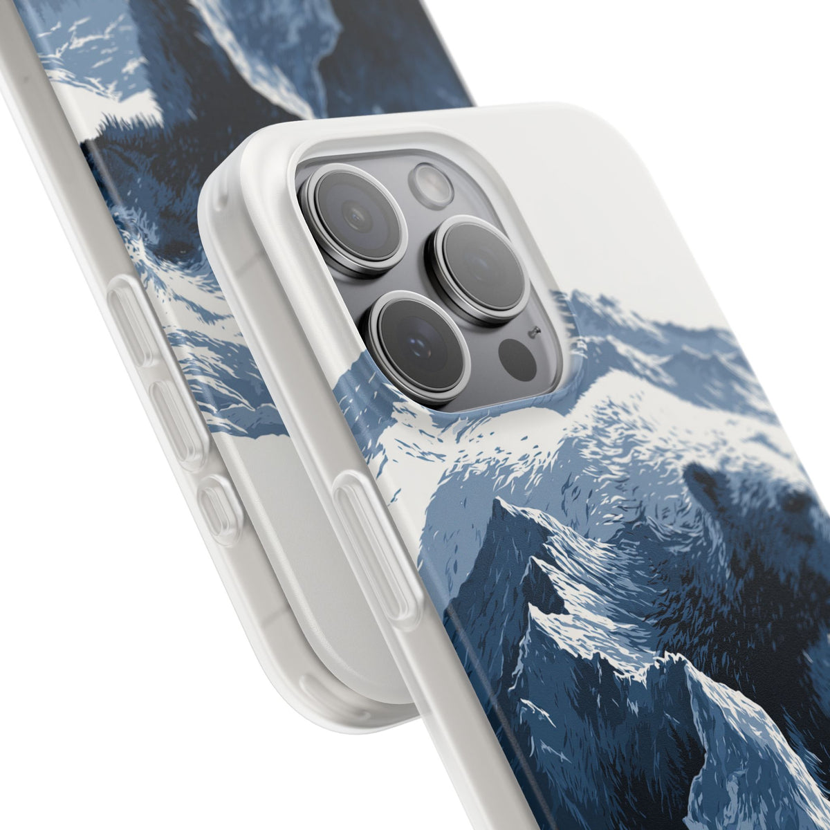 Fjord Summit Bear · Lite Phone Case for iPhone ·  Blue