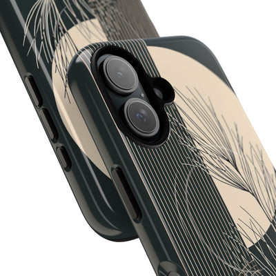 Black Tough 2.0 Magsafe Phone Case for iPhone - Obsidian Sand Willow