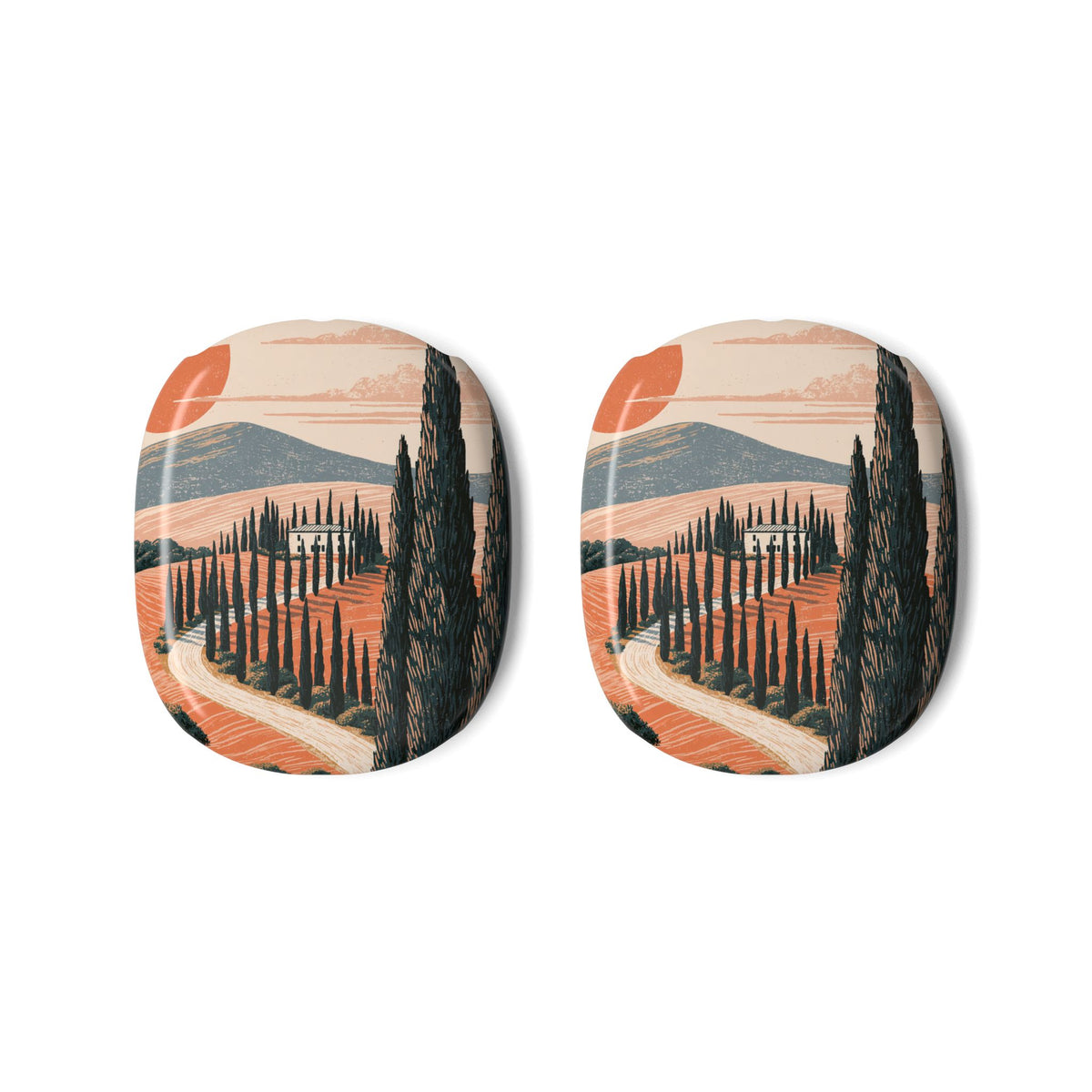 Tuscan Cypress Horizon · Hard Case for AirPods Max · Orange
