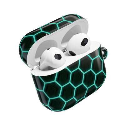Neon Hex Spectrum · Hard Case for AirPods & AirPods Pro · Teal