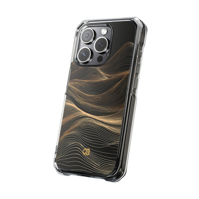 Gilded Ridge · Clear Impact Magnetic Phone Case for iPhone ·  Black