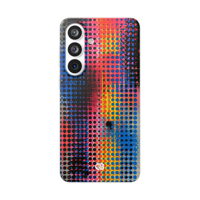Chromatic Halftone Grid · Lite Phone Case for Samsung · Blue