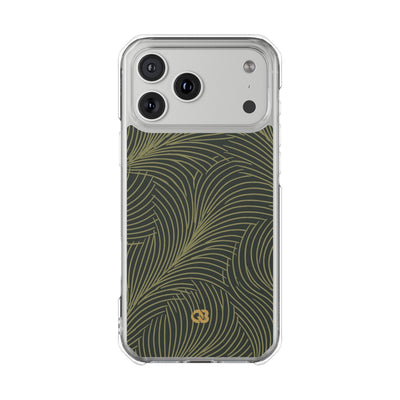 Green Impact MagSafe Phone Case for iPhone - Dark Olive Plume