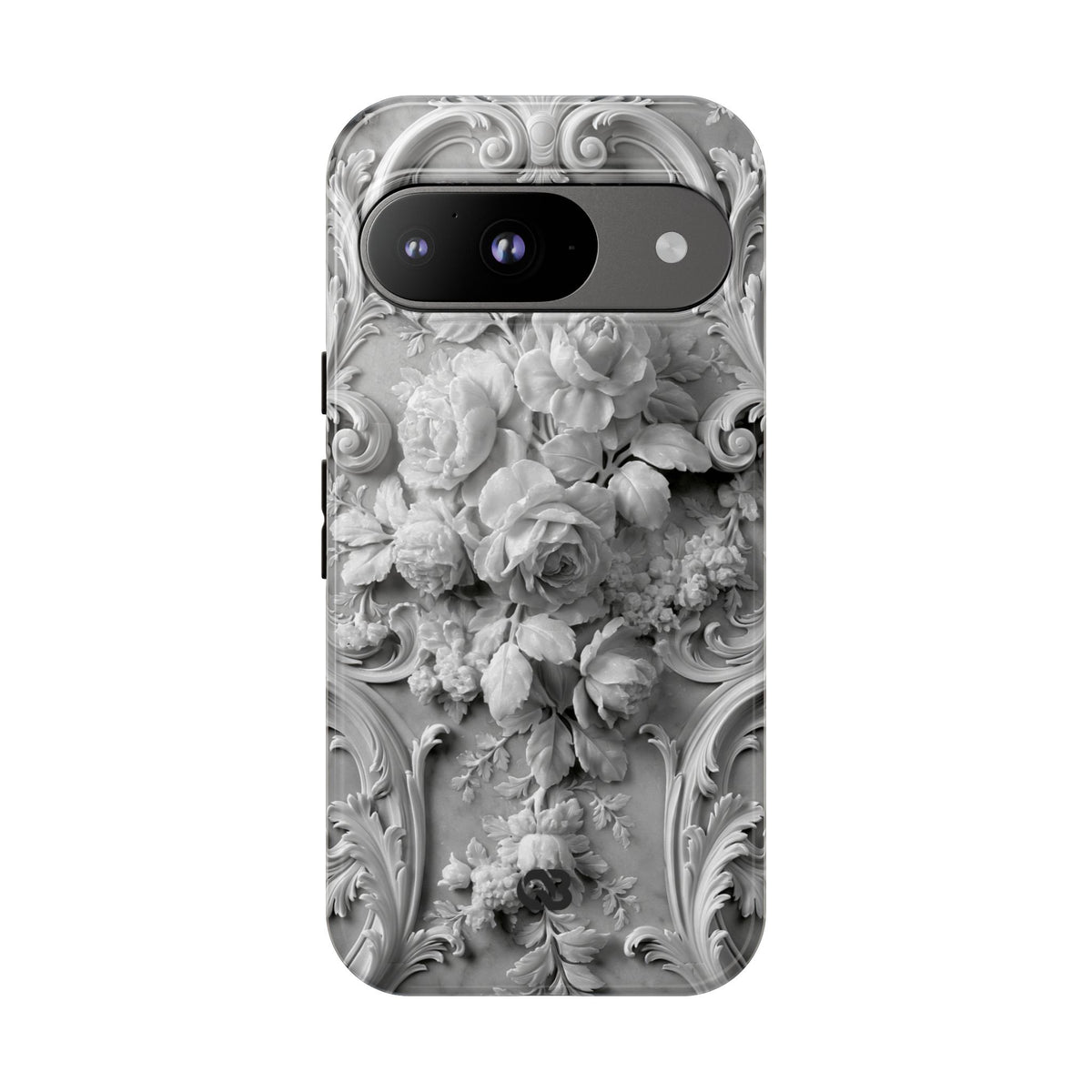 Rococo Marble Rose · Tough Phone Case for Pixel ·  White