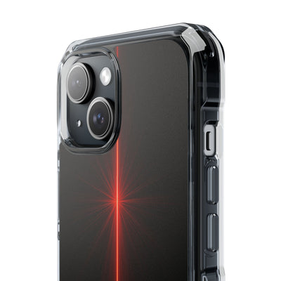 Red Impact MagSafe Phone Case for iPhone - Crimson Flare Vector