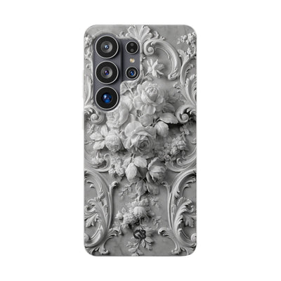 Rococo Marble Rose · Lite Phone Case for Samsung · White