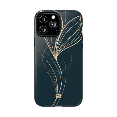 Botanical Contour · Tough 2.0 Magnetic Phone Case for iPhone · Teal