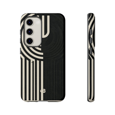 Beige Tough Phone Case for Samsung - Monolith Ivory Signal