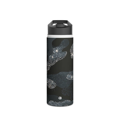 Glitter Shadow Camo · Insulated Water Bottle · Black