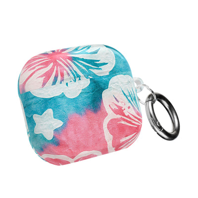 Tropical Hibiscus Bloom · Hard Case for AirPods & AirPods Pro · Teal