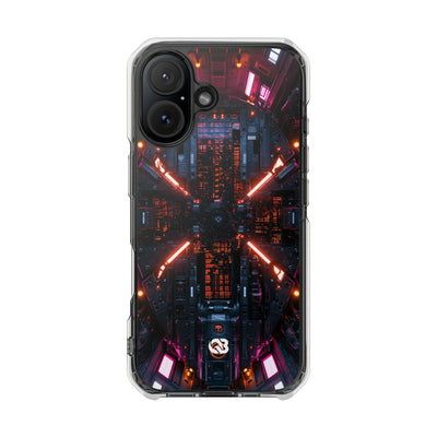 Cybernetic Reactor Core · Clear Impact Magnetic Phone Case for iPhone · Black