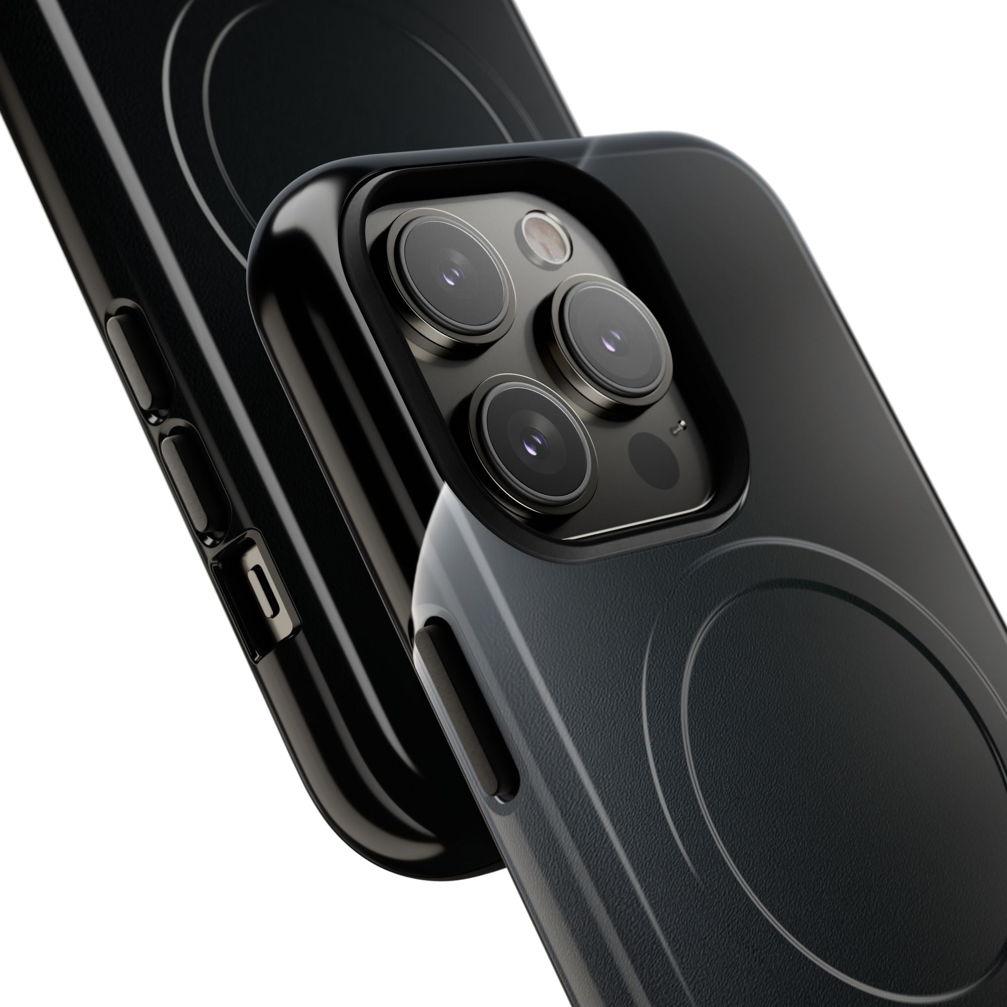 Black Tough 2.0 Magsafe Phone Case for iPhone - Obsidian Lunar Arch