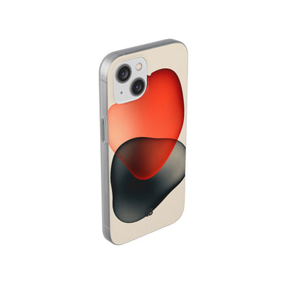 Translucent Crimson Form · Lite Phone Case for iPhone ·  Red