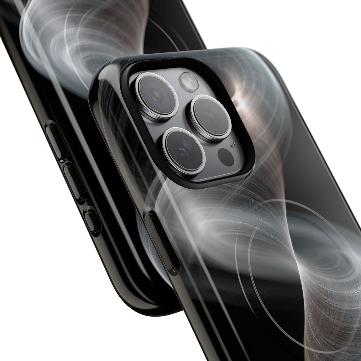 Luminous Vortex · Tough 2.0 Magnetic Phone Case for iPhone · Black