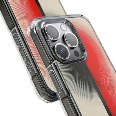 Red Impact MagSafe Phone Case for iPhone - Split Signal Red