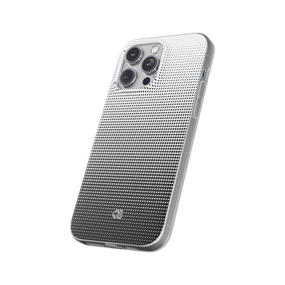 Black Lite Phone Case for iPhone - Obsidian Halftone Flux