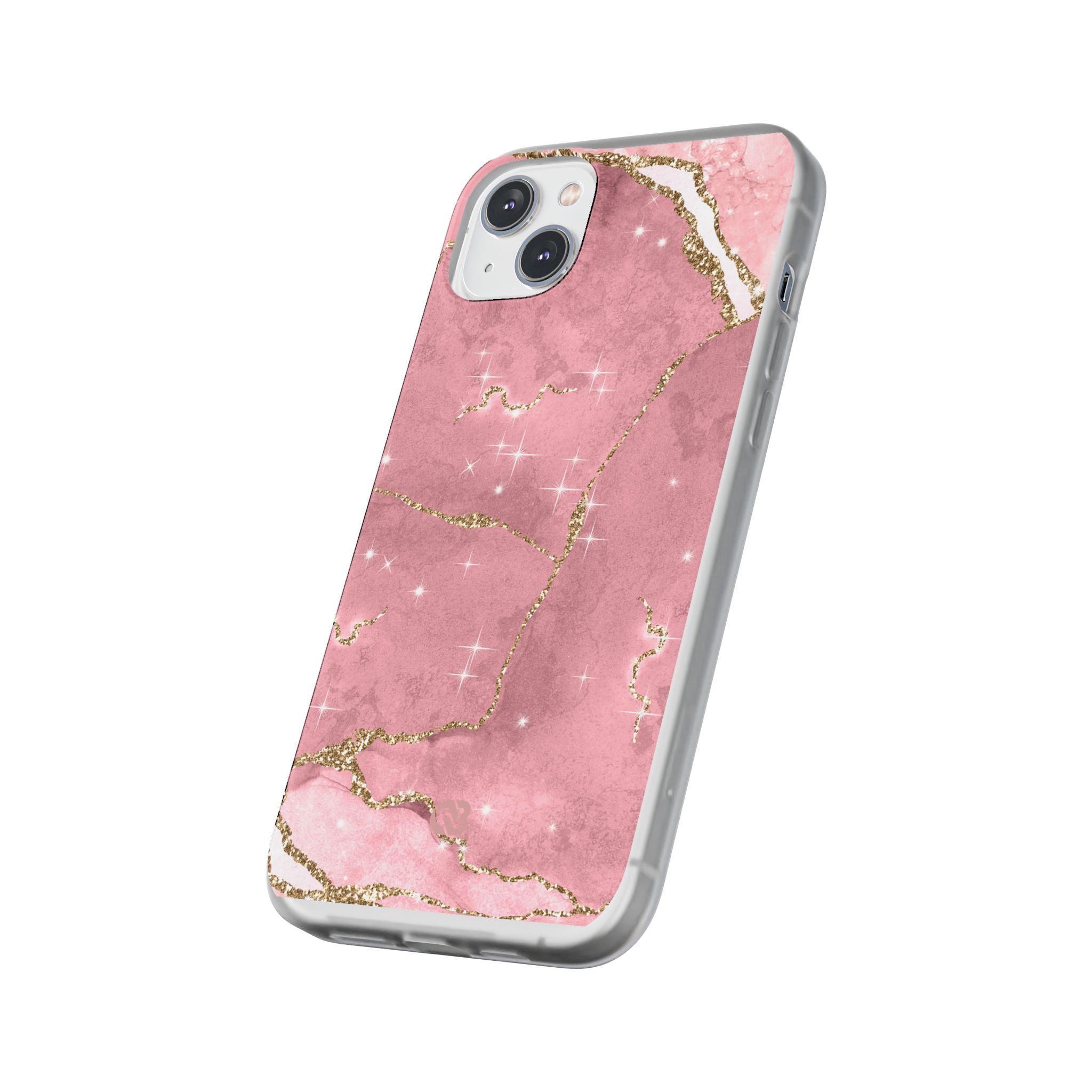 Rose Sparkle Marble · Soft Coque de téléphone pour iPhone