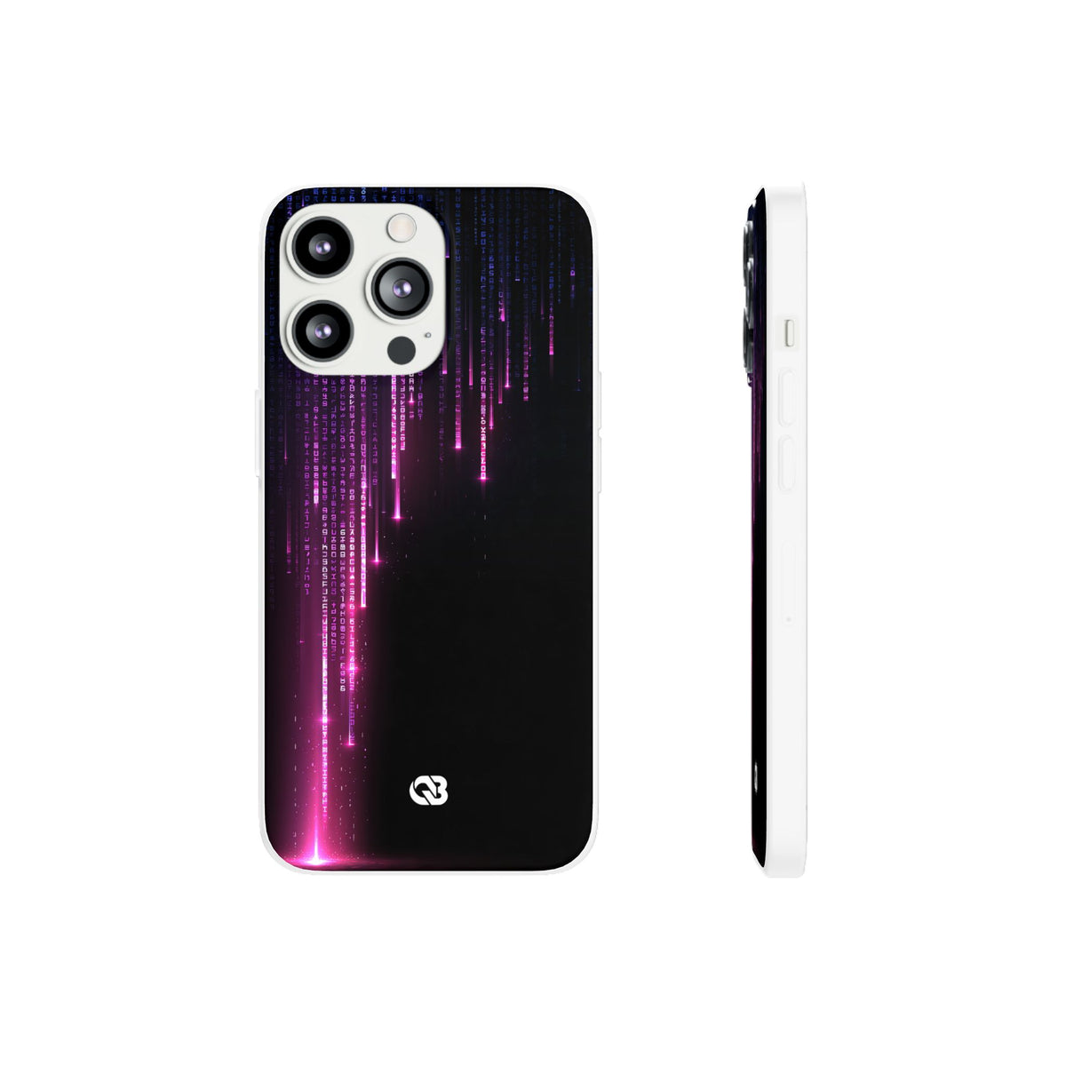 Binary Cascade · Lite Phone Case for iPhone ·  Black