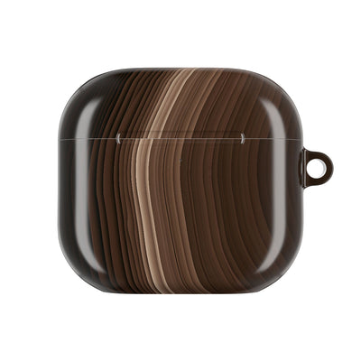 Umber Strata · Hard Case for AirPods & AirPods Pro · Brown