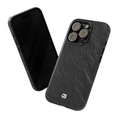 Obsidian Slate · Tough Phone Case for iPhone · Black