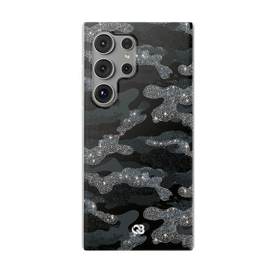 Glitter Shadow Camo · Lite Phone Case for Samsung · Black