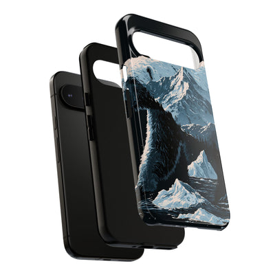 Nordic Arctic Bear · Tough Phone Case for Pixel ·  Black