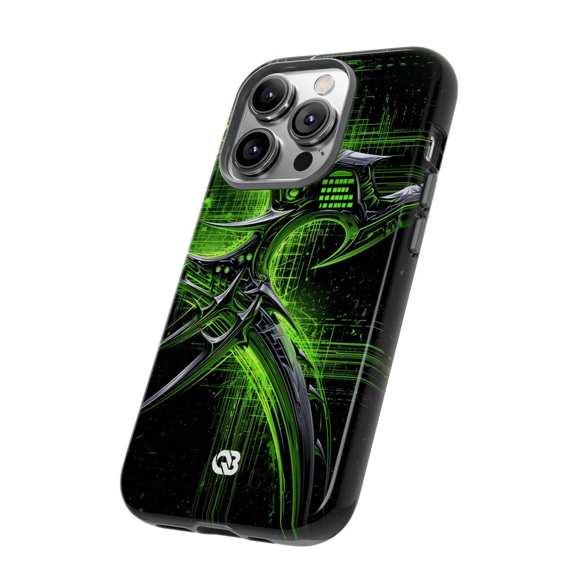 Cyber Sigil Grid · Tough Phone Case for iPhone · Green