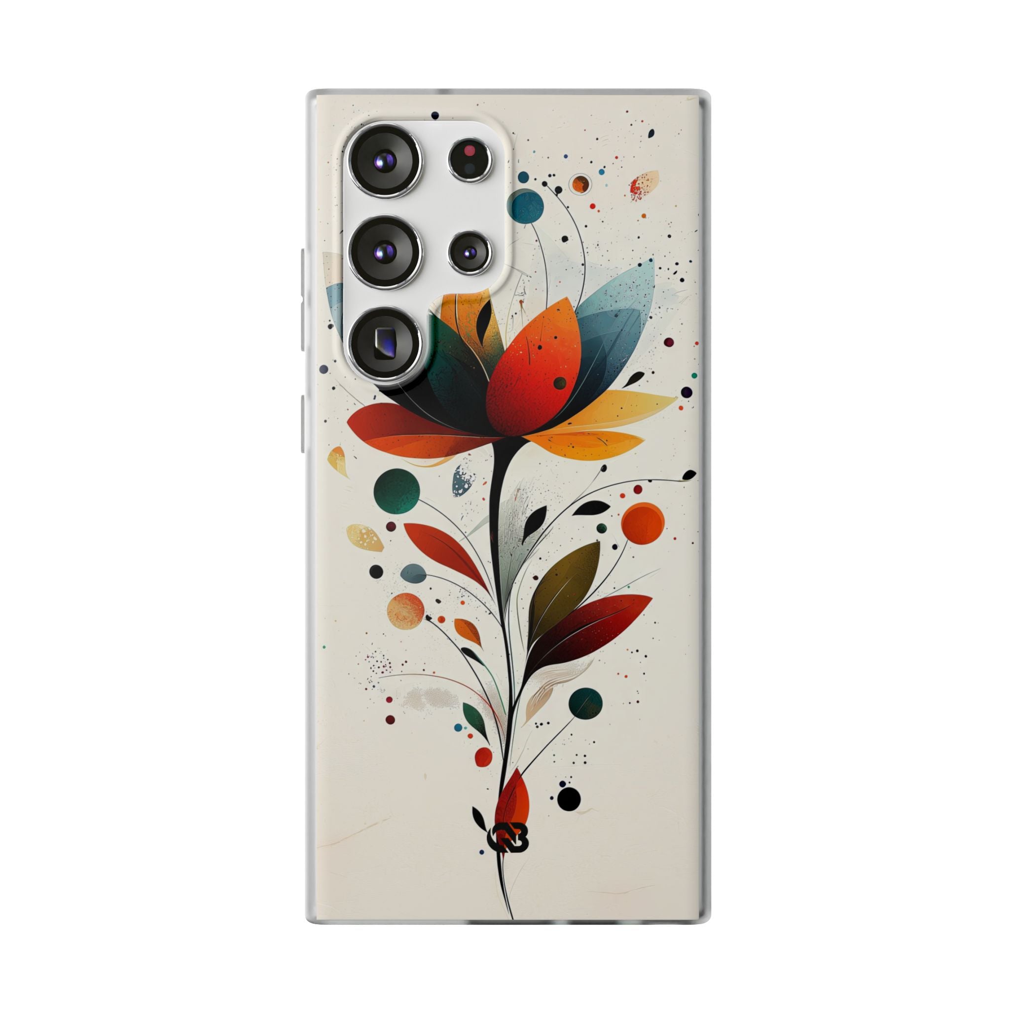 Burnt Petal Abstract · Soft Handyhülle für Samsung